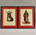Two Framed Color Lithographs of American Indians