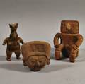 Three PreColumbian Pottery Items