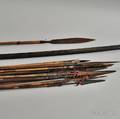 Philippine Palm Wood Bow and Twenty Decorated Arrows