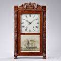 Eli Terry amp Son Carved Column and Splat Shelf Clock