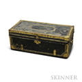 Chinese Export Brassbound Leather and Camphorwood Trunk