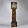 William Rust Japanned Longcase Clock