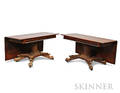 Federal Carved Mahogany Twopart Dining Table