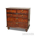 William amp Mary Tiger Maple Chest of Drawers