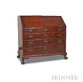 Chippendale Carved Mahogany Slantlid Desk