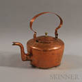 D amp J Bentley Copper Gooseneck Tea Kettle