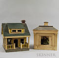 Two Painted House Models 