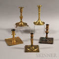 Five Brass Candlesticks