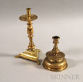 Two Brass Candlesticks