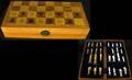 205 Wooden Boxed Chess Set with Hinged Top and Or