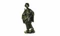221 Japanese Meiji Bronze Musician with Chop Mark