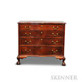 Chippendale Carved Cherry Reverseserpentine Chest of Drawers