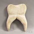 Carved and Painted Tooth Trade Sign
