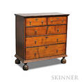 William amp Mary Maple Chest of Drawers