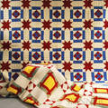 Two Geometricpattern Patchwork Quilts