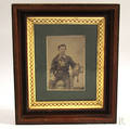 Framed Fullplate Tintype of a Fireman