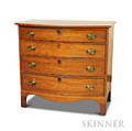 Federal Inlaid Cherry Bowfront Chest of Drawers