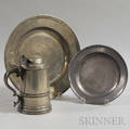 Pewter Tankard Charger and Plate