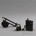 Two Early Iron Padlocks and a Door Lock
