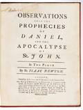 Newton Sir Isaac 16421727 Observations upon the Prophecies of Daniel and the Apocalypse of St John
