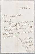 Stoker Bram 18471912 Autograph Letter Signed 20 October 1889