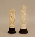 Two Carved Ivory FourArmed Quan Yin Figure