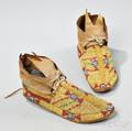 Arapaho Beaded Hide Childs Moccasins