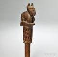 Chancay Wooden Rattle Staff