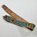 Plateau Beaded Leather Panel Belt
