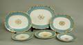 1091 46 PC VICTORIAN PORCELAIN PART DINNER SERVICE