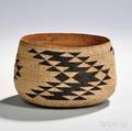 Northern California Twined Basketry Bowl