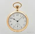 Waltham 18kt Gold Open Face Watch