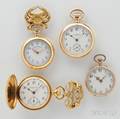 Four Gold Open Face Ladys Watches