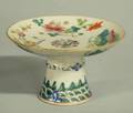 1082 ROSE MEDALLION PORCELAIN STEM BOWL