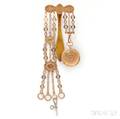 Gold and Pearlset Chatelaine Watch