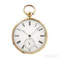 Rossel et Fils 18kt Gold Open Face Chronometer