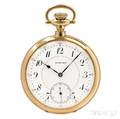E Howard amp Company 18kt Open Face 23Jewel Watch