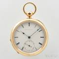 Waltham 18kt Gold Open Face Watch
