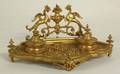 1144 GOTHIC REVIVAL GILT BRONZE DESK STAND