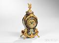French Champleve Boudoir Clock