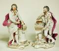 1117 GOOD PAIR OF PORCELAIN FIGURES