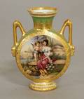 136 VIENNA PORCELAIN CABINET VASEAustrian Late 19th C