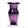 Amethyst Blown Molded Vase