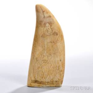 Scrimshawdecorated Whales Tooth