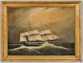 Attributed to Clement Drew Massachusetts 18061889 The Ossipee in Stormy Seas