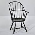 Blackpainted Sackback Windsor Chair