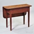 Redpainted Maple Single Dropleaf Table