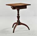 Federal Cherry Candlestand with Drawer