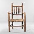 Turned Maple and Ash Armchair