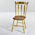 Paintdecorated Arrowback Side Chair